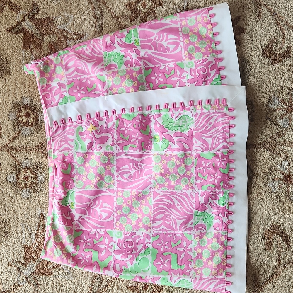 Lilly Pulitzer vintage skort cotton 6 Patchwork Floral Feminine Coquette